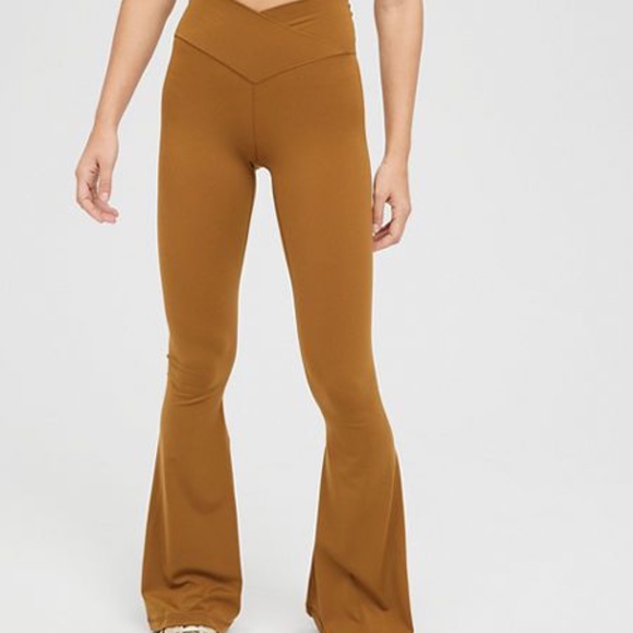Aerie Offline Mustard Flare Leggings - XXS - Picture 1 of 3